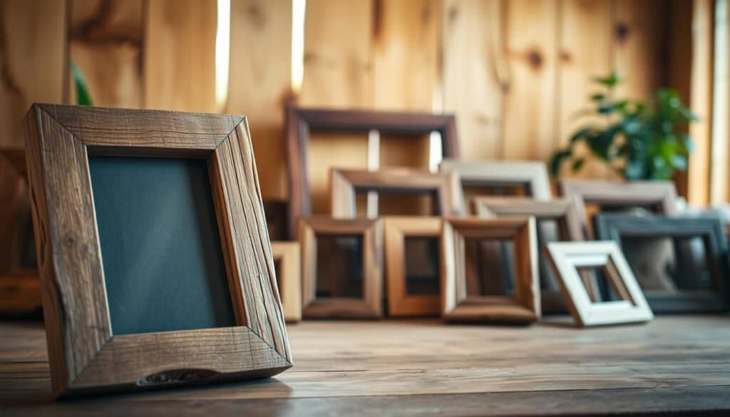 reclaimed wood frames
