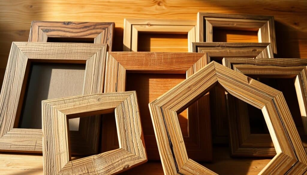 reclaimed wood picture frames