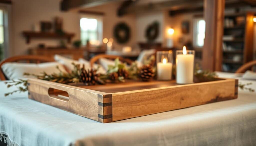 reclaimed wood serving tray