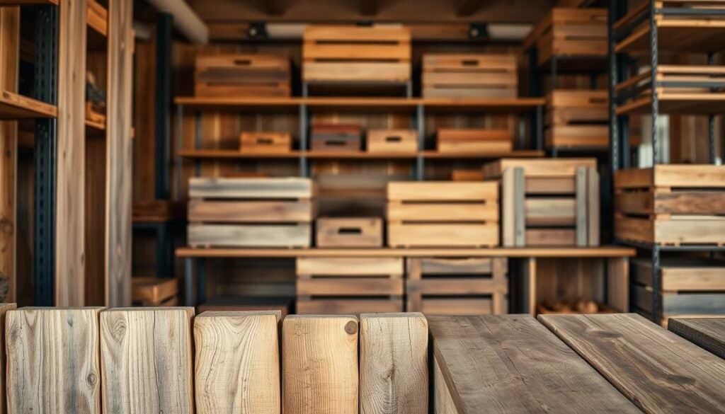 reclaimed wood storage solutions