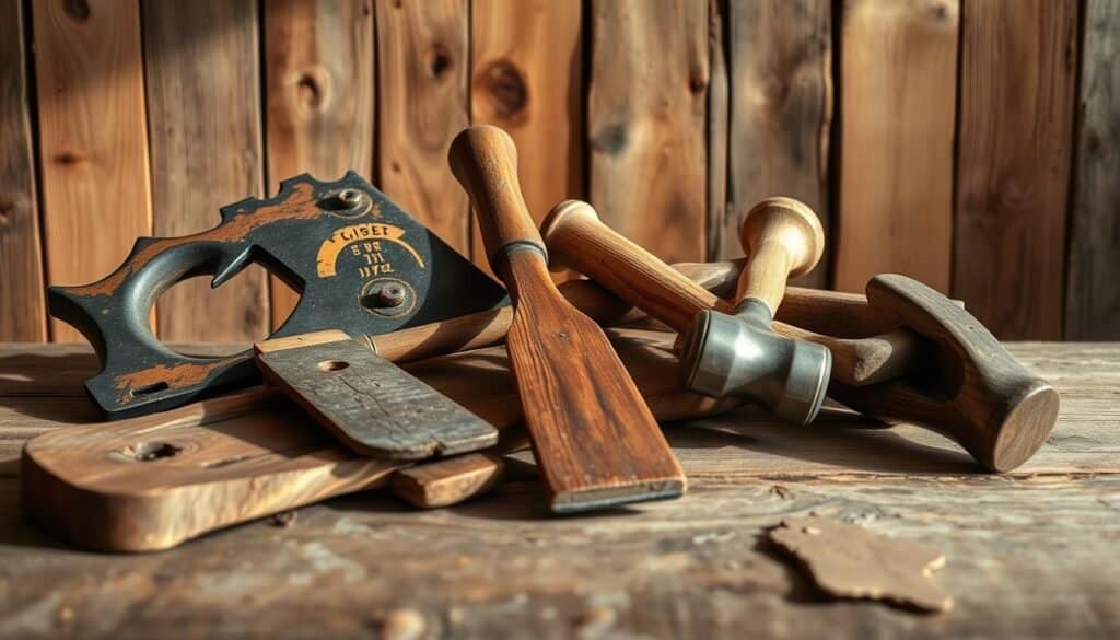 reclaimed wood tools