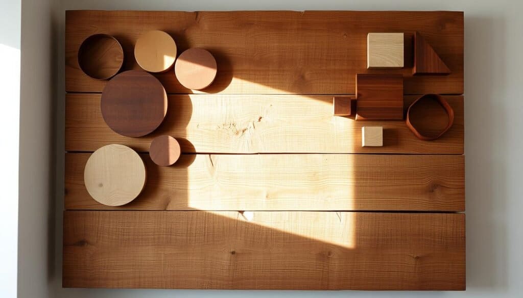 reclaimed wood wall art with interchangeable elements