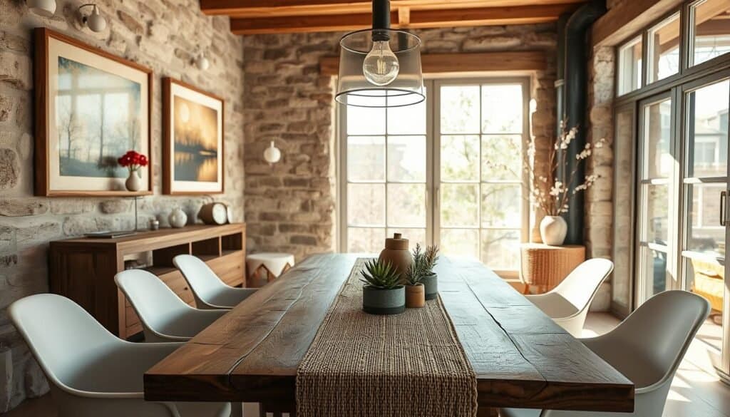 rustic and modern texture decor ideas