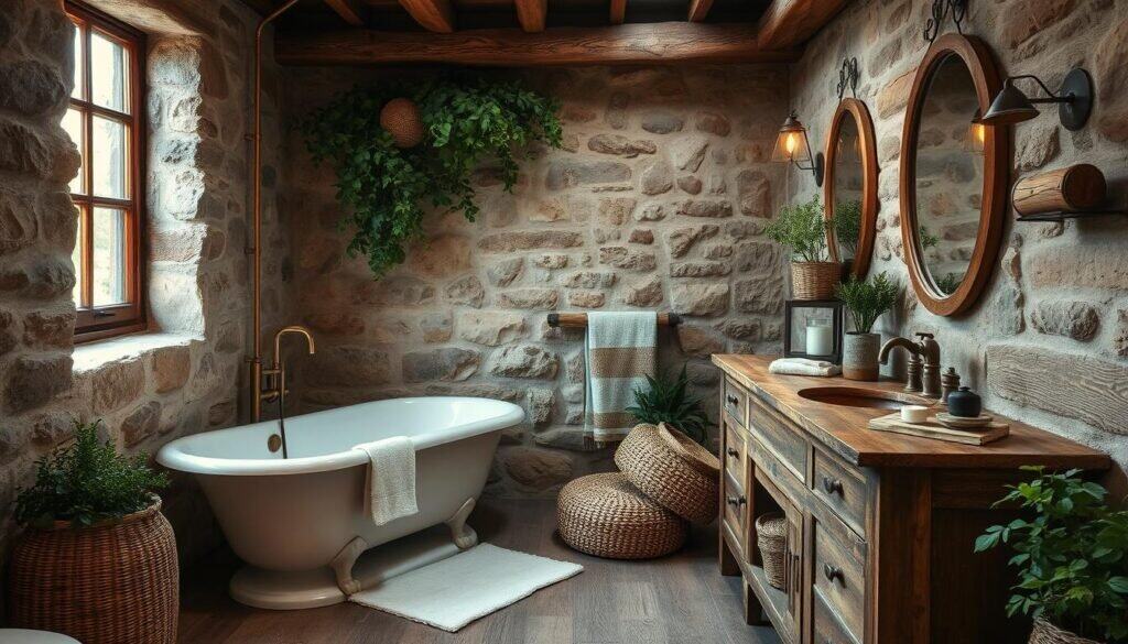 rustic bathroom decor