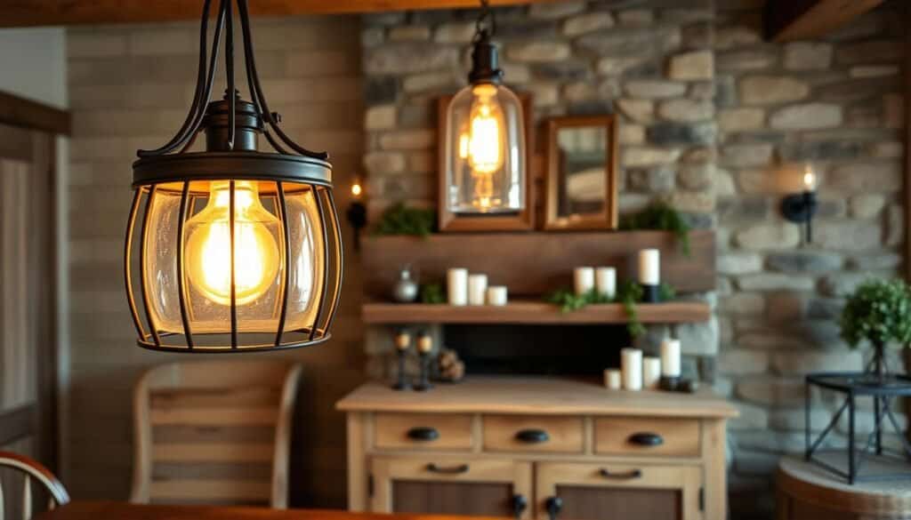 rustic farmhouse lighting projects