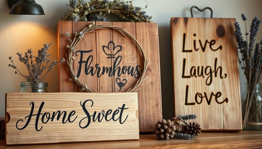 rustic home decor signs