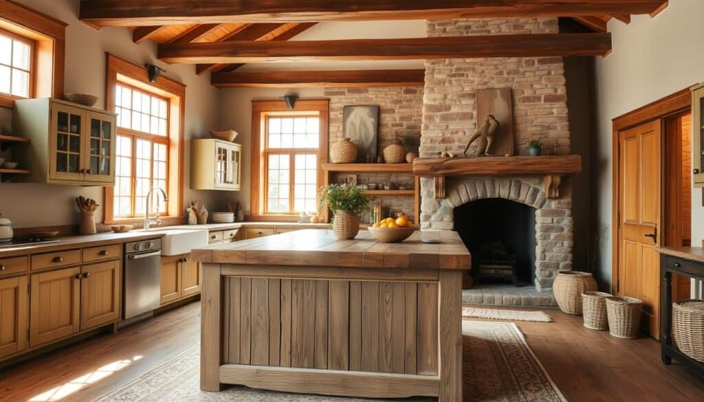 rustic kitchen color palettes