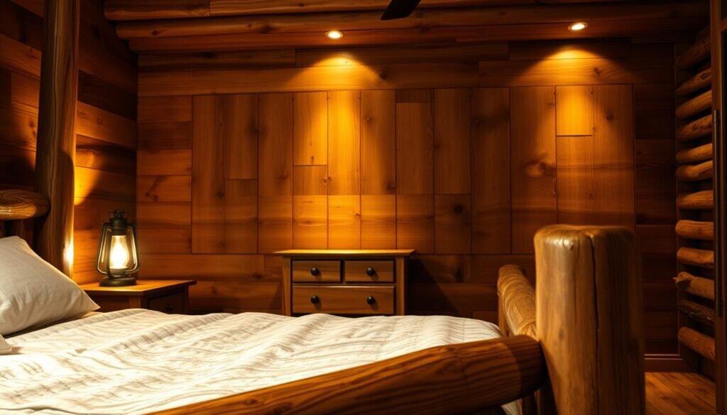 rustic wood features