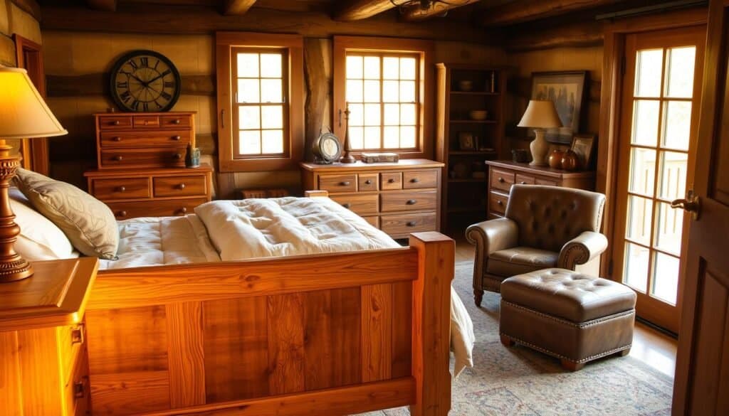 rustic wood furniture