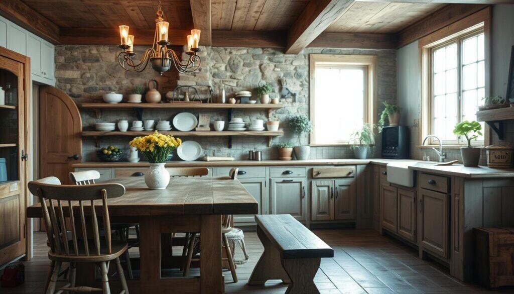 rustic wood kitchen decor