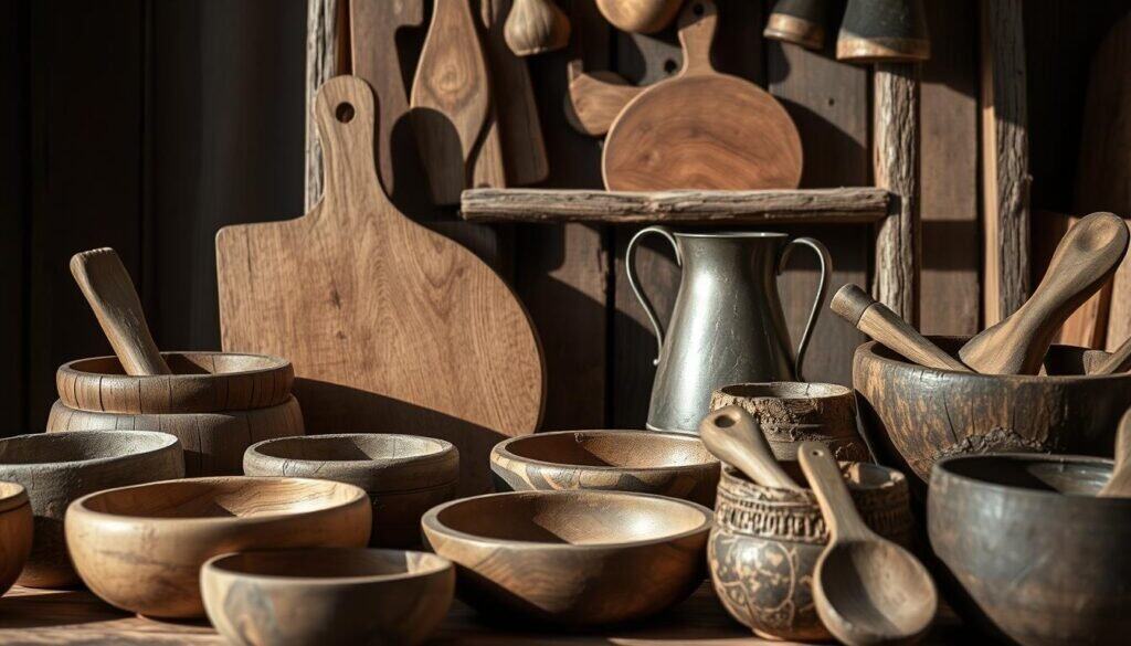 rustic wood objects