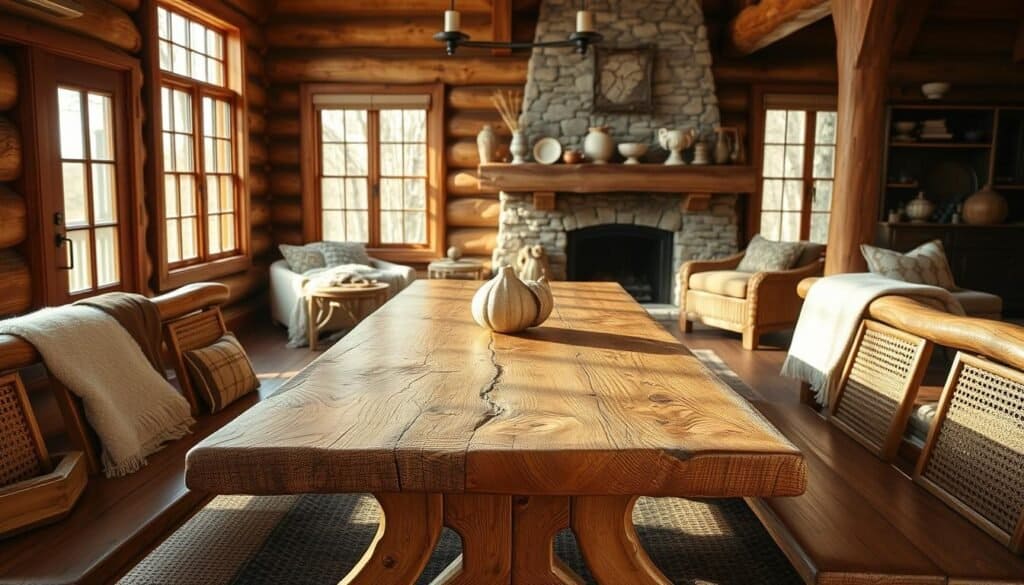 rustic wooden furniture