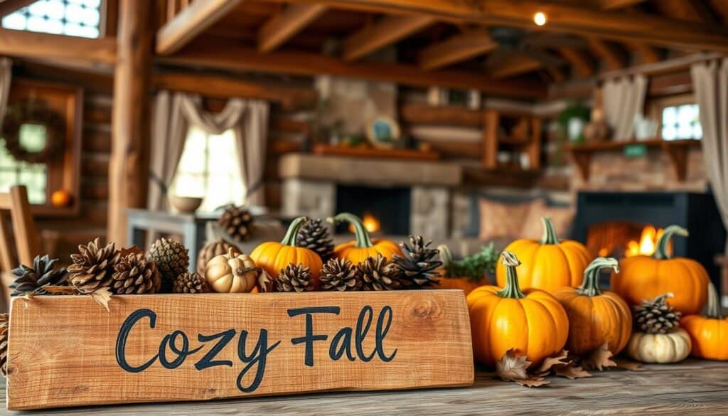 rustic wooden sign displays