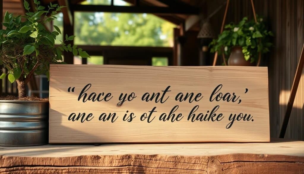 rustic wooden signs