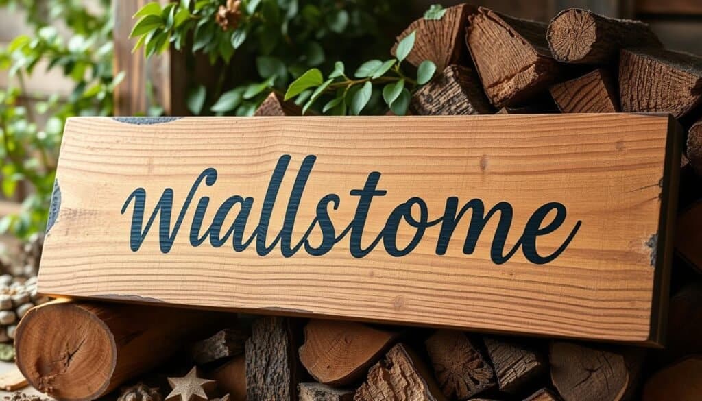 rustic wooden signs
