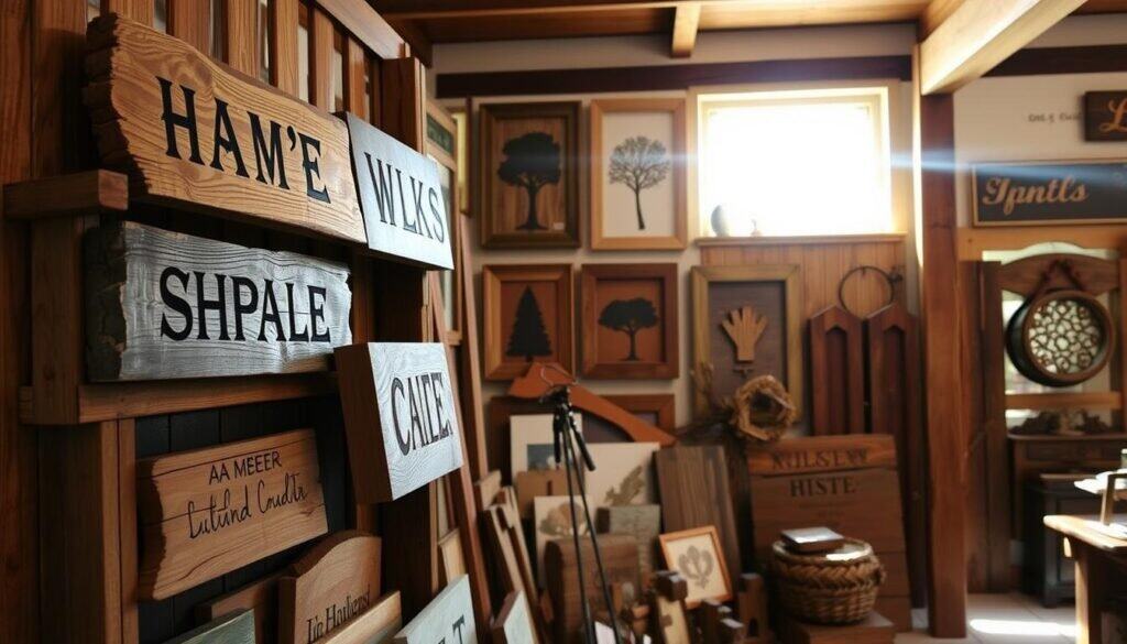rustic wooden signs