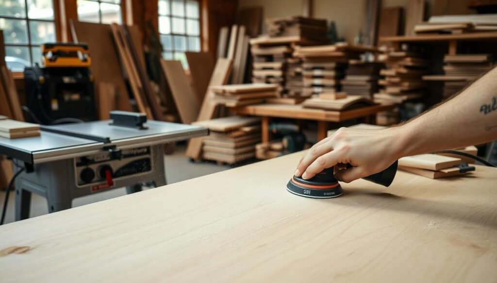 sanding and surface preparation