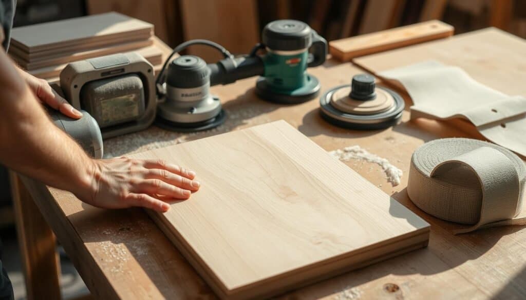 sanding woodworking finishing techniques