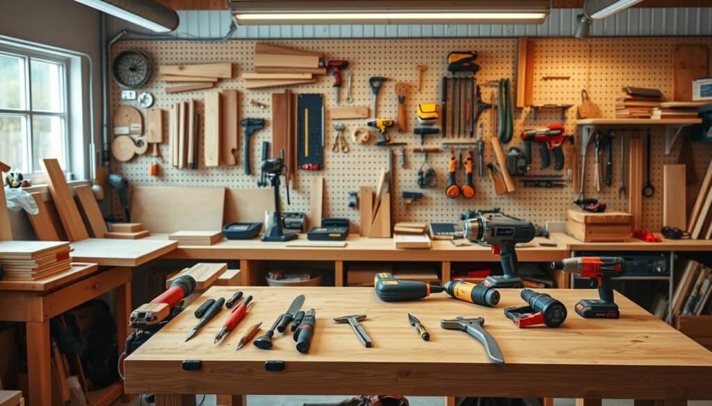 simple woodworking projects workshop setup
