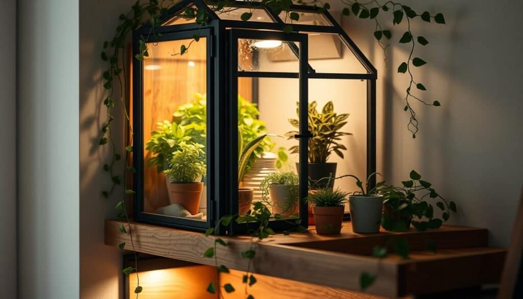 small space solutions with wood accents