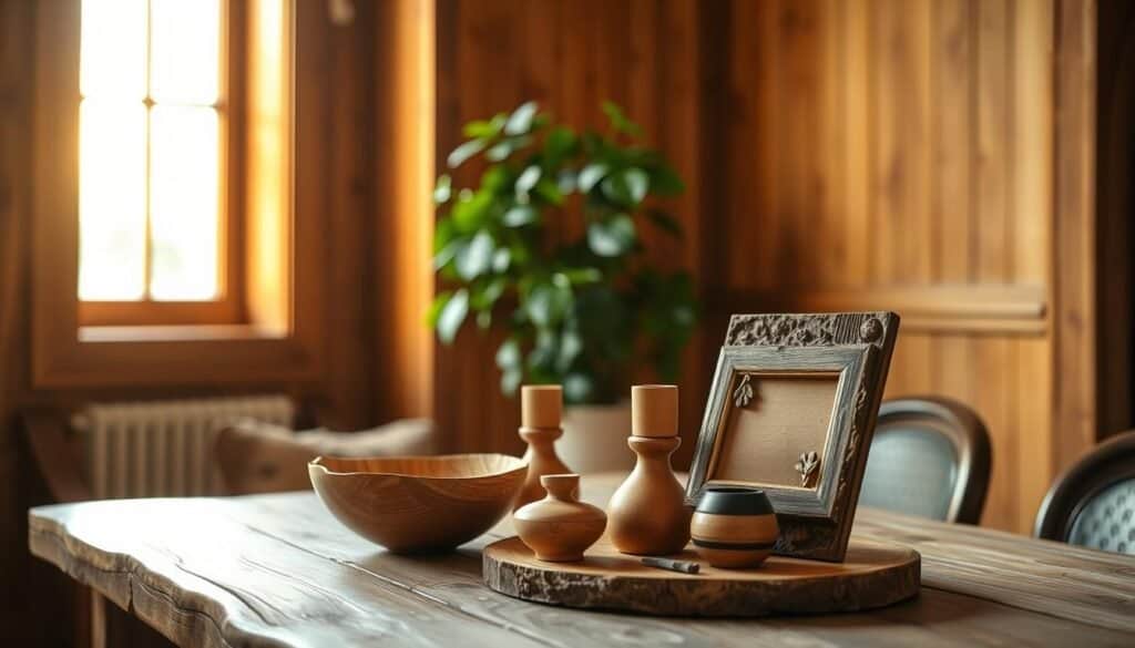 smaller wood accents