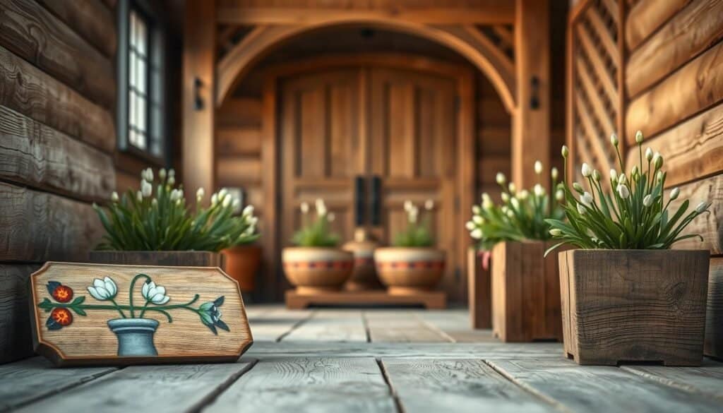 spring signs wooden