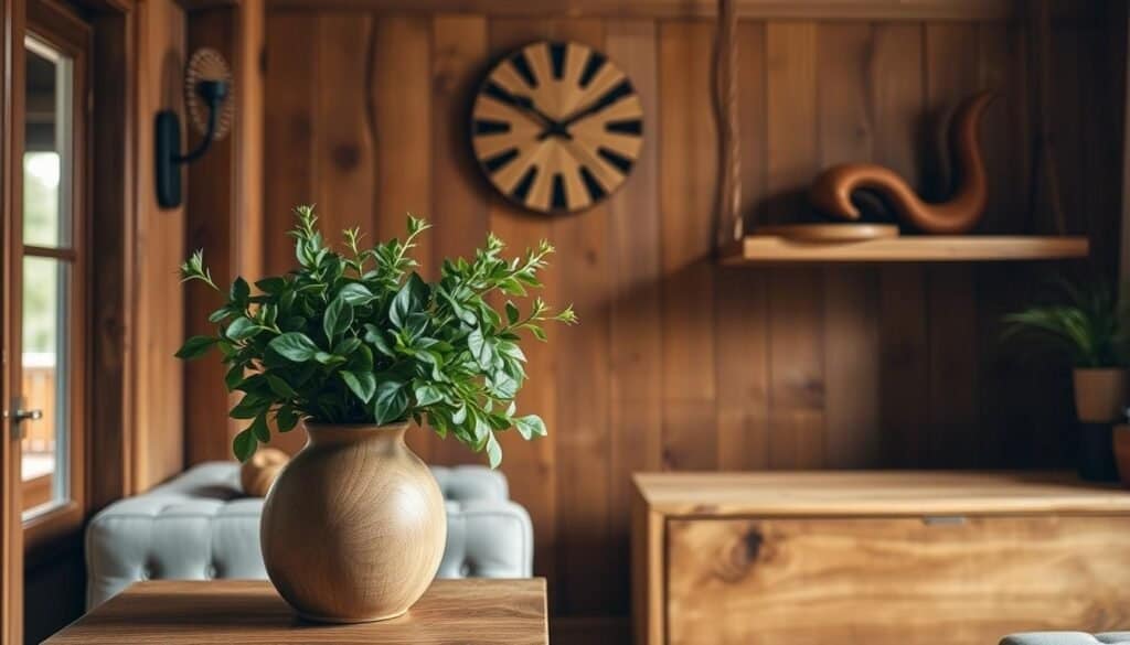 stylish wooden room accents