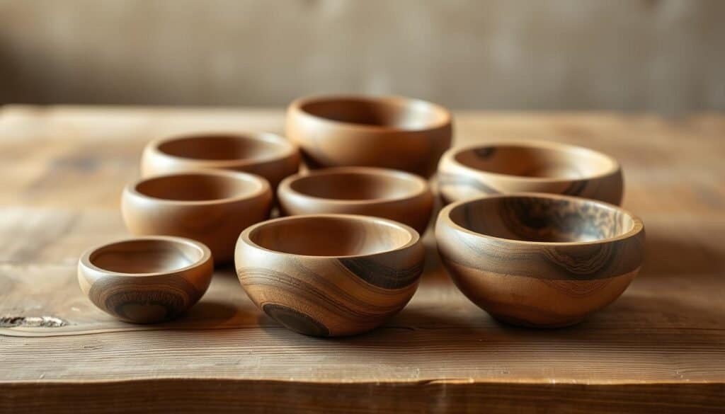 turned wood bowls