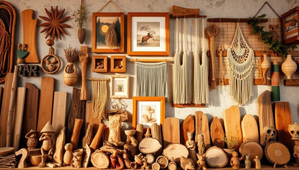 wall art and wood decor ideas