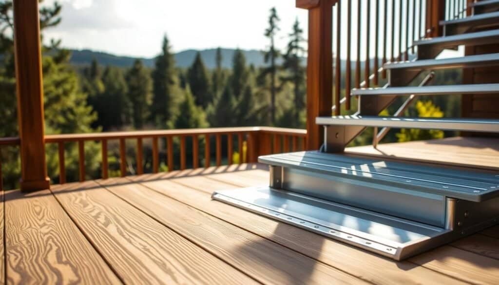 weather-resistant materials for deck stairs
