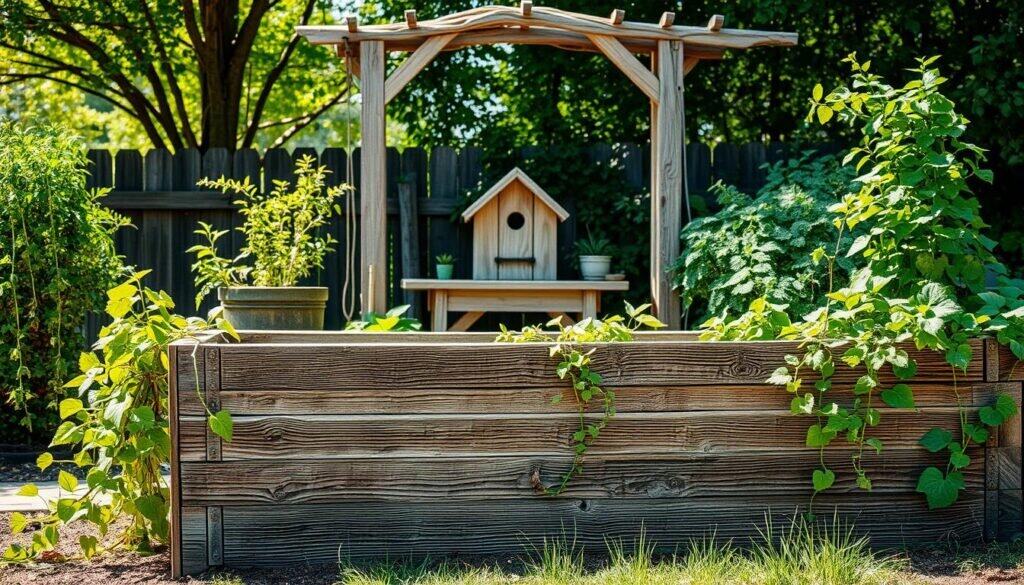 weathered wood garden projects