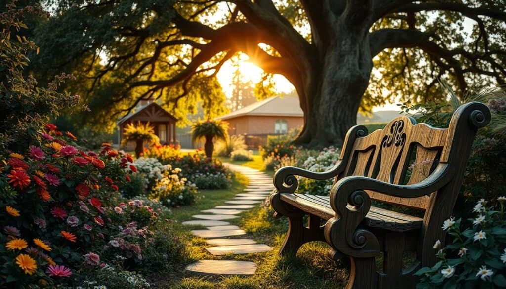 whimsical garden benches