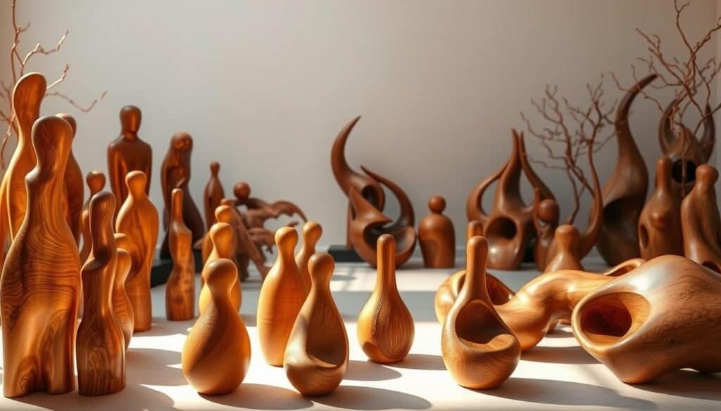 wood art sculptures & statues