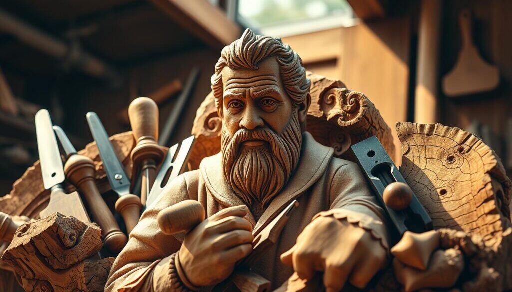 wood carving art sculpture