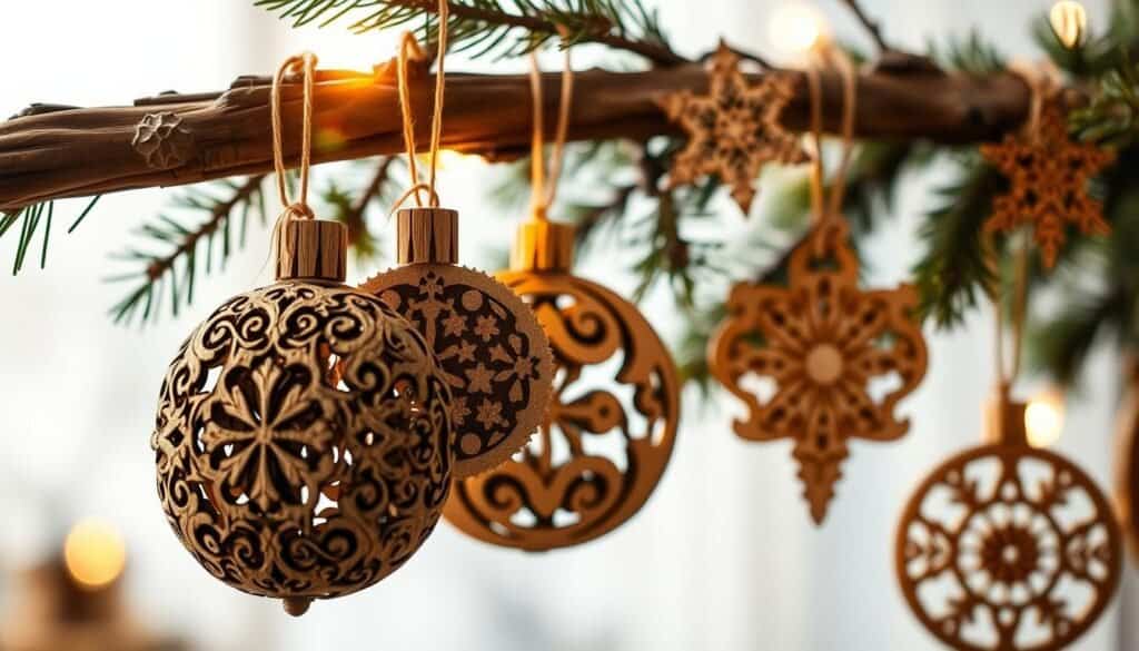 wood christmas ornaments