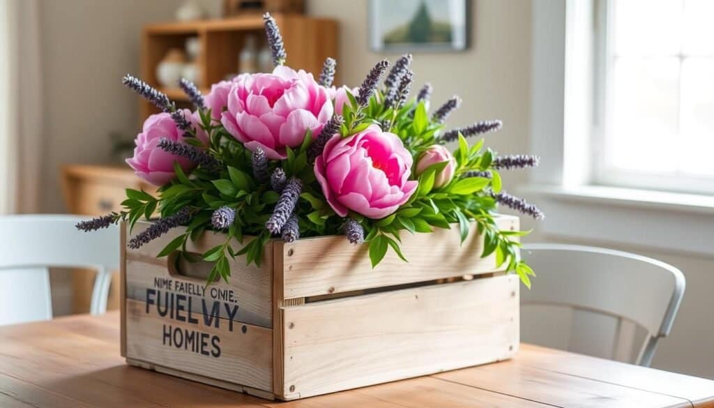 wood crate decor