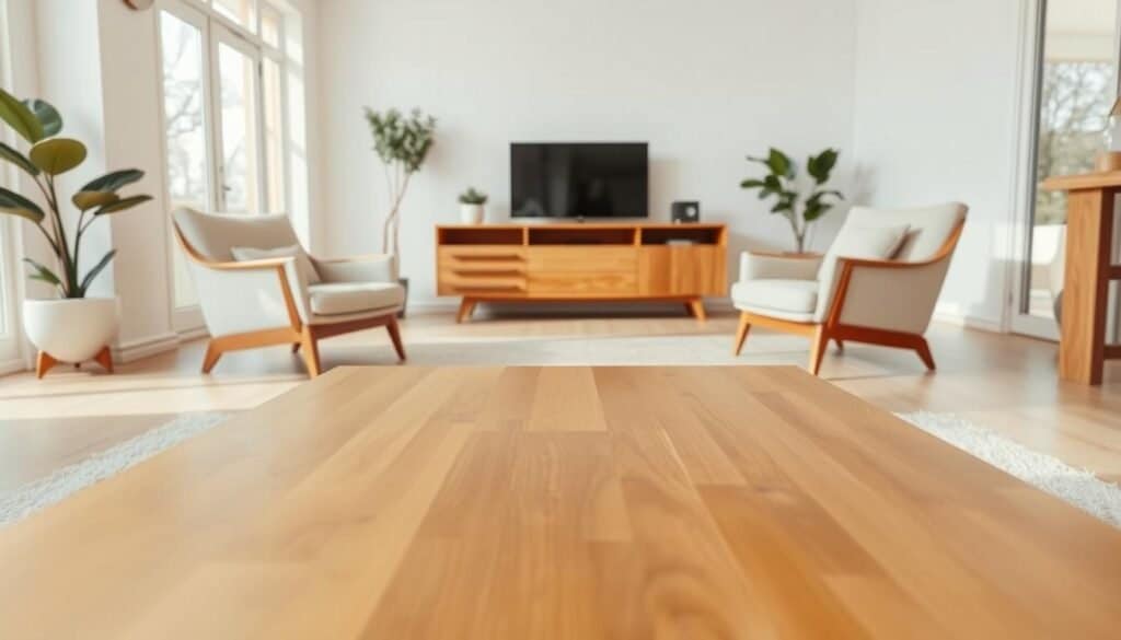 wood furniture in modern interior design