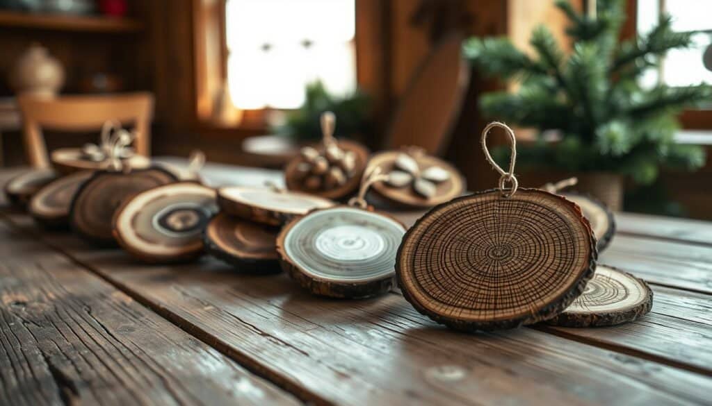 wood slice ornaments