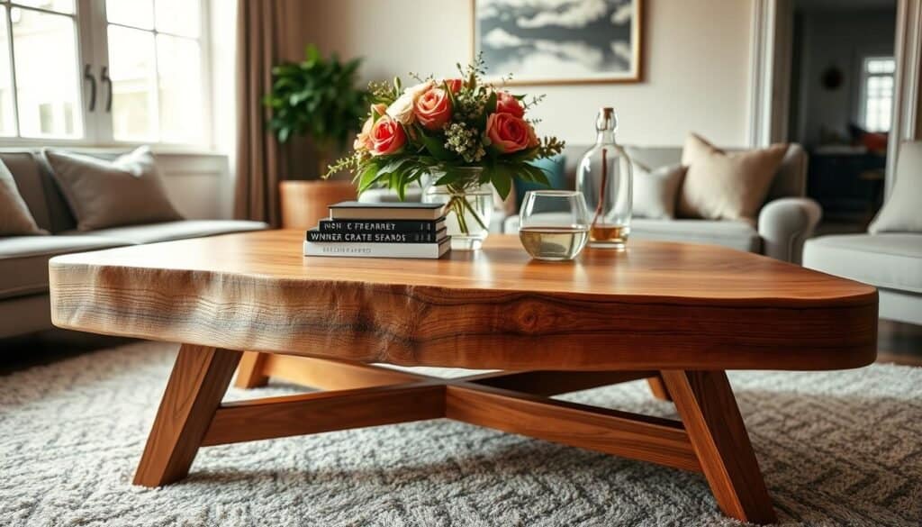 wood table styling