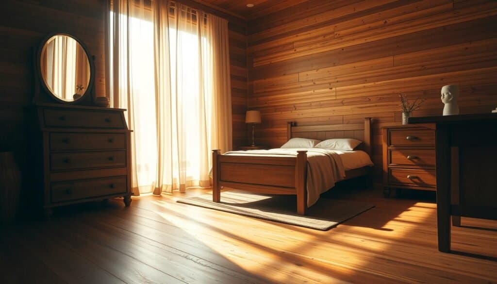 wood tones lighting