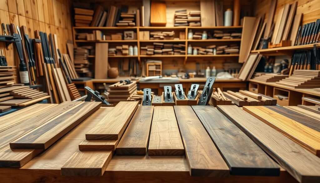 wood types and finishing needs