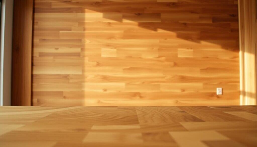 wood wall installation