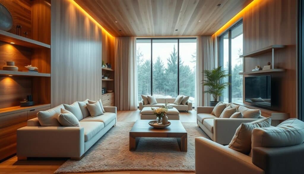 wooden accents in modern home decor