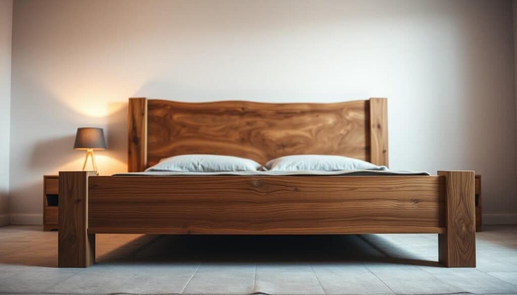 wooden bed frame design