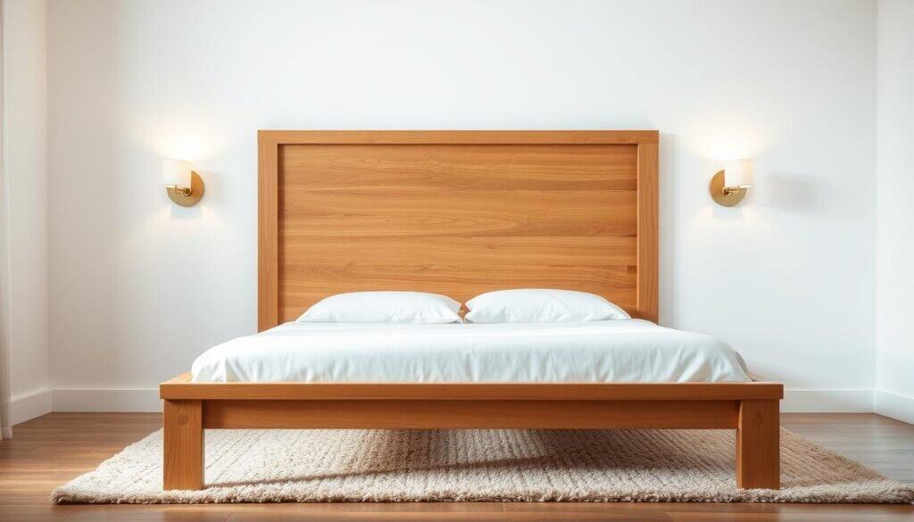 wooden bed frame modern