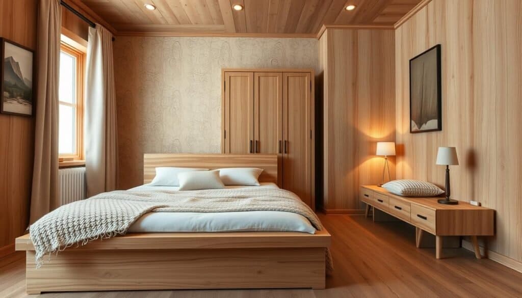 wooden bedroom design