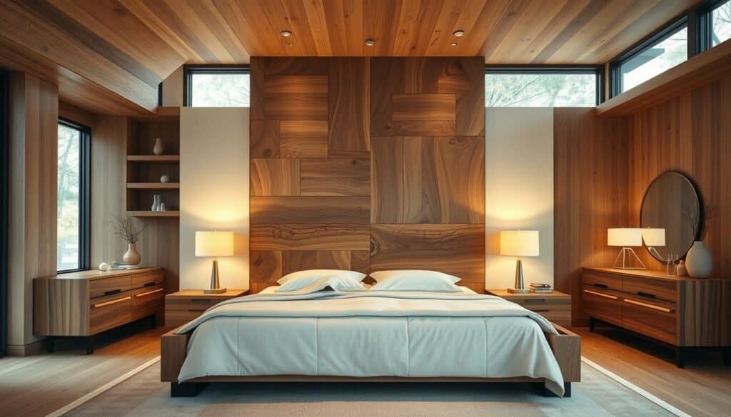 wooden bedroom design modern
