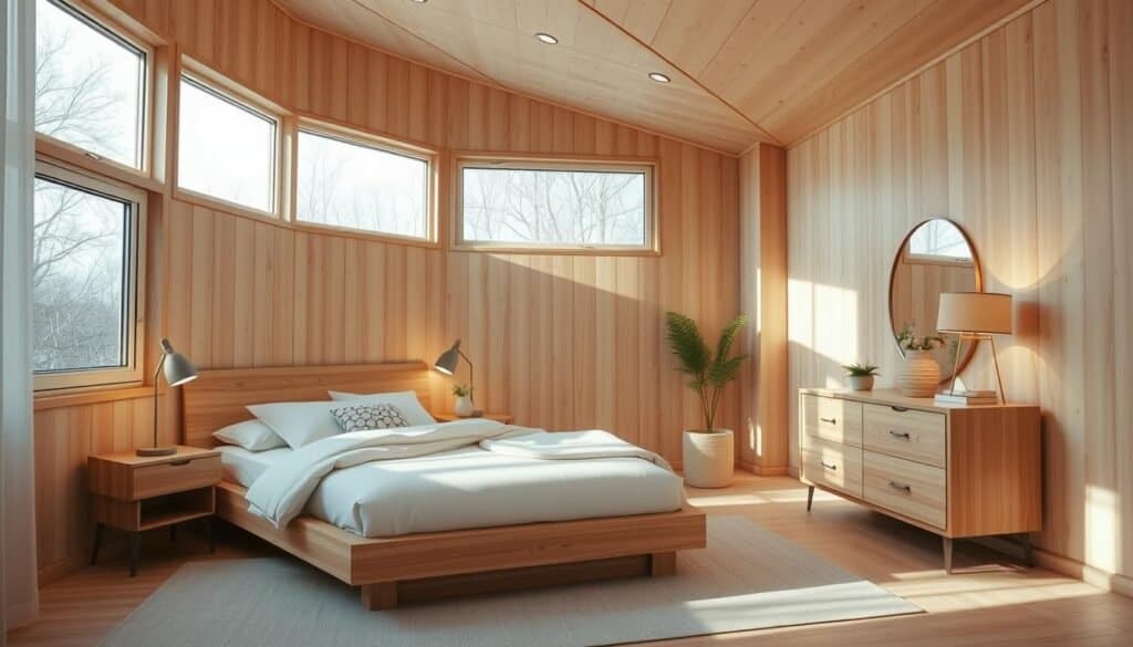 wooden bedroom design modern