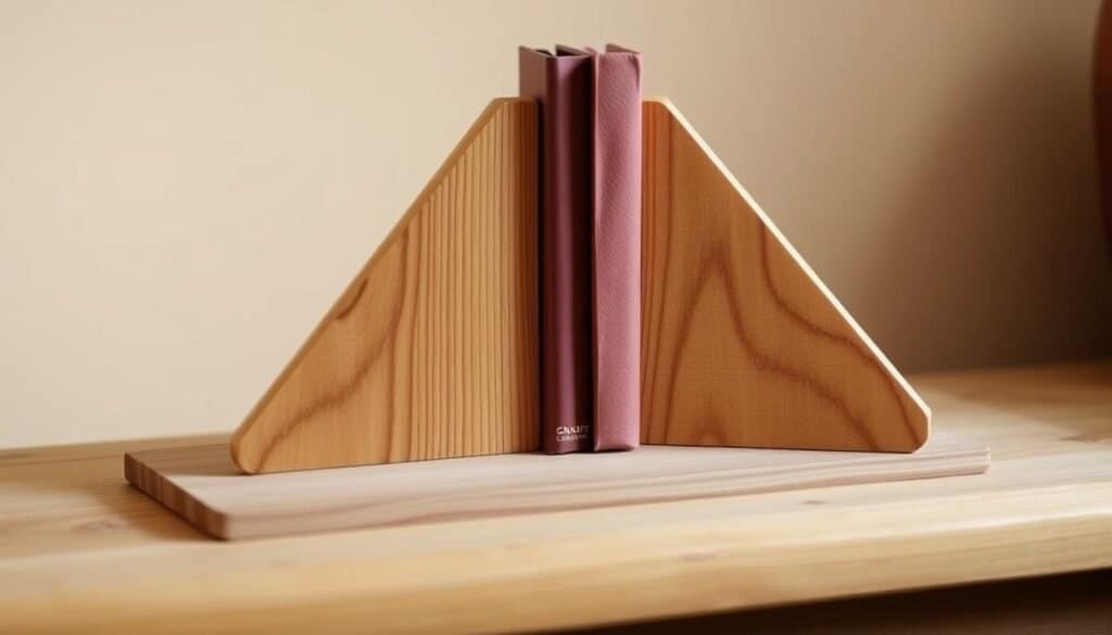 wooden bookends