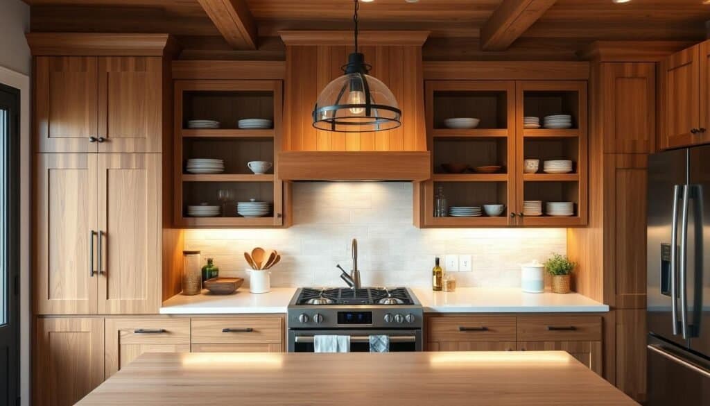 wooden cabinetry kitchen transformation